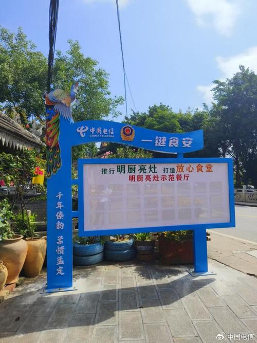 中国电信孟定分公司积极推动"一键食安"产品落地,联合有关单位部门